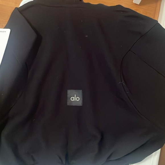 ALO Yoga Black Zip-Up Hoodie - Picture 7 of 7